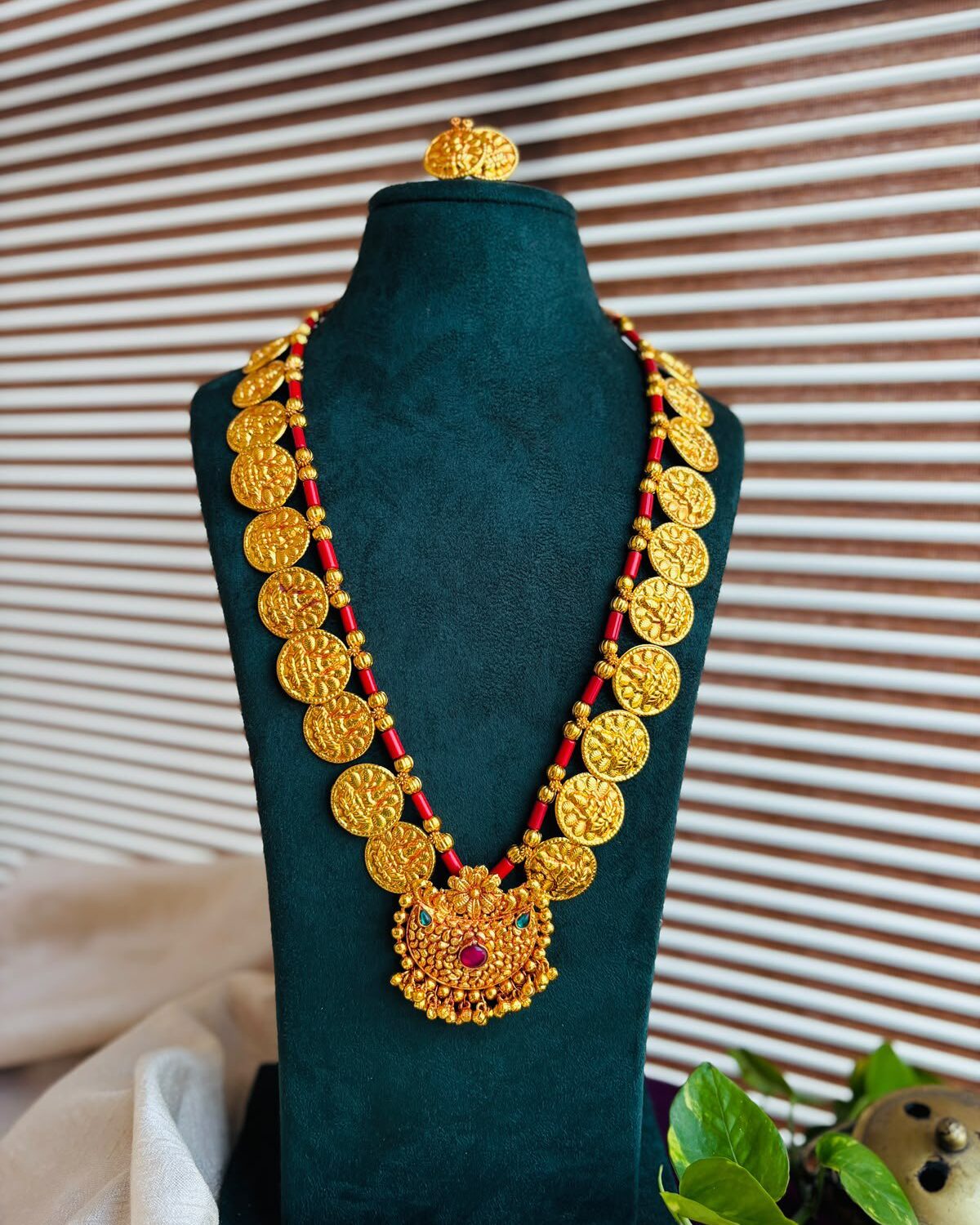 chandra powda  With earrings