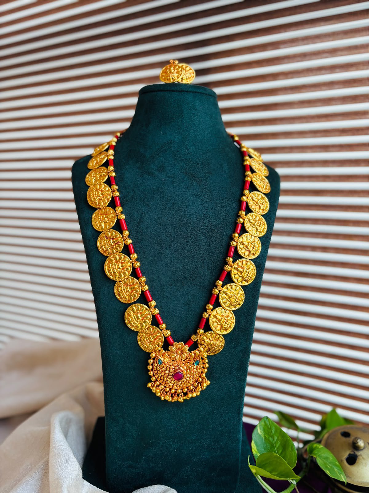 chandra powda  With earrings