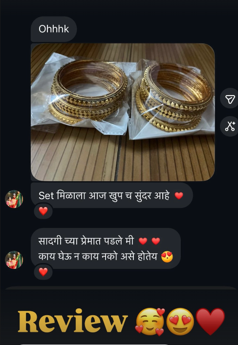 Customer review screenshot for Sadgi Jewellery