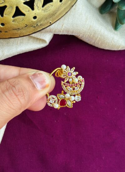 Pink Kundan Nath