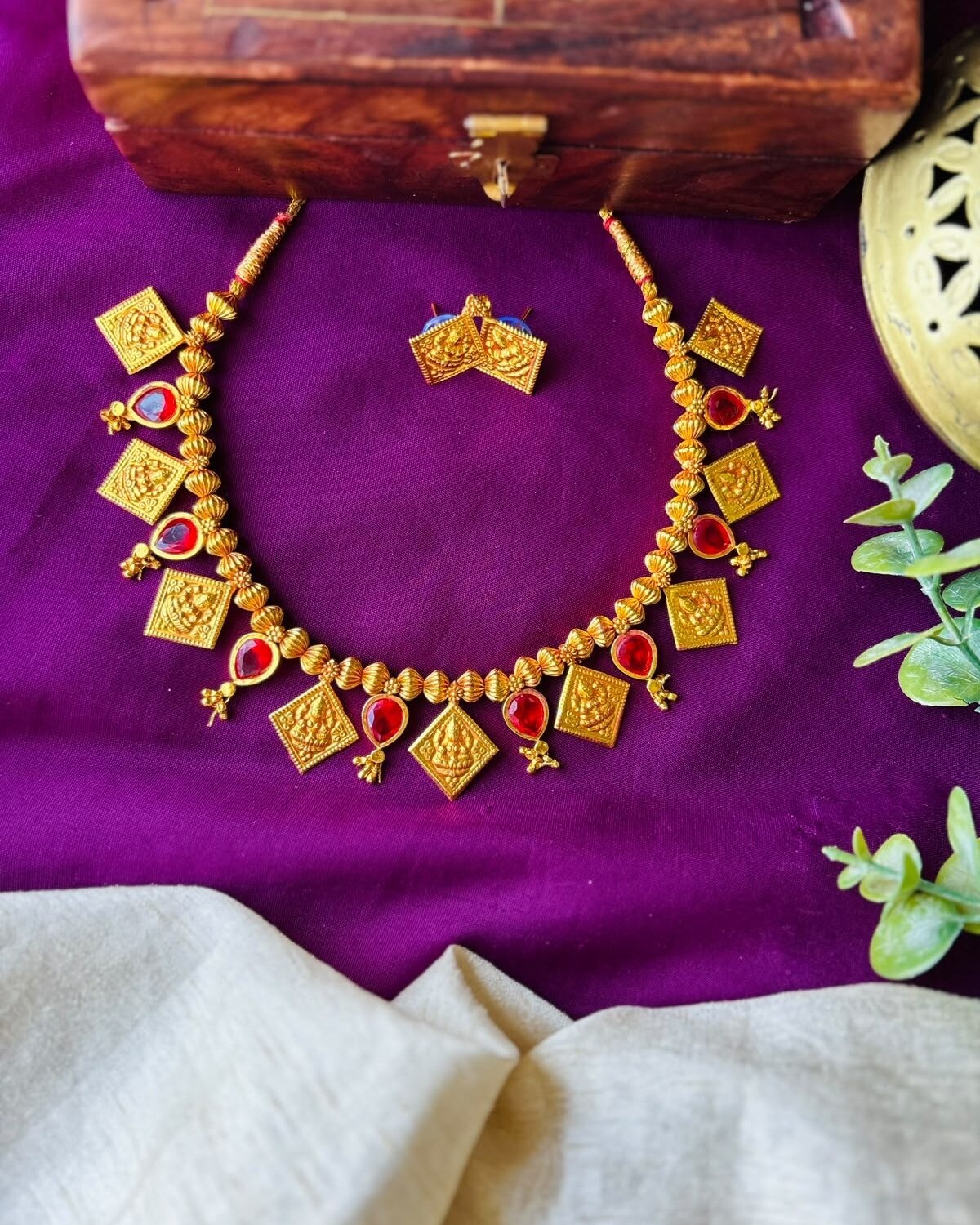 Chaukon Laxmi necklace